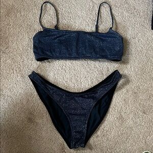 Triangl Sparkling navy Bikini Set